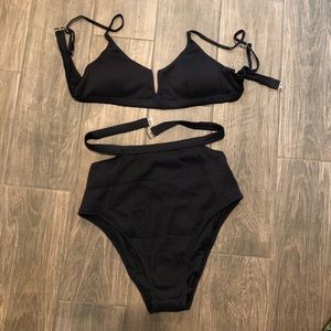High waisted swim suit